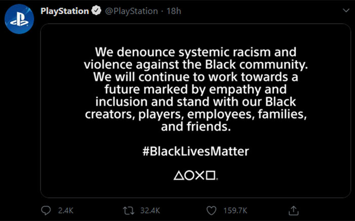 Sony tento týden konzoli PS5 nepředstaví, podporuje protesty v USA