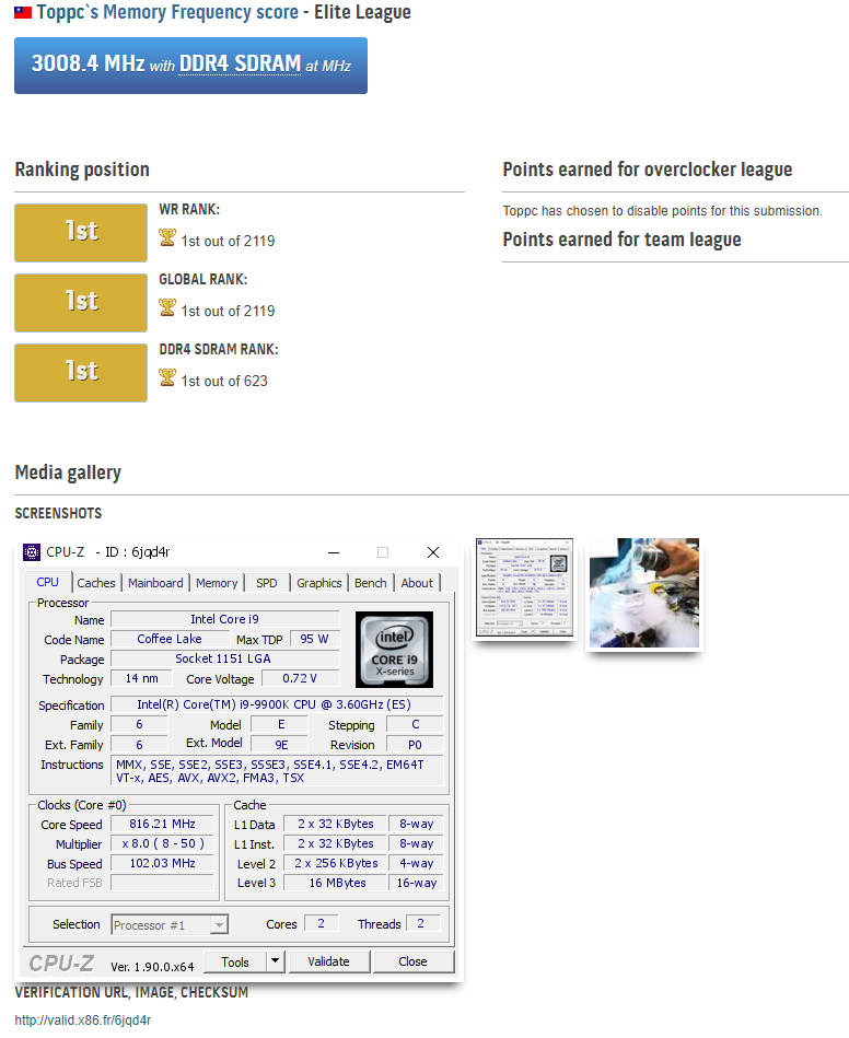 DDR4 se díky tekutému dusíku poprvé dostaly nad 6 GHz