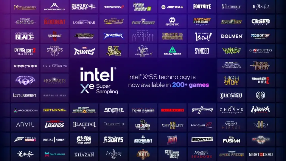 Intel Xess Podpora