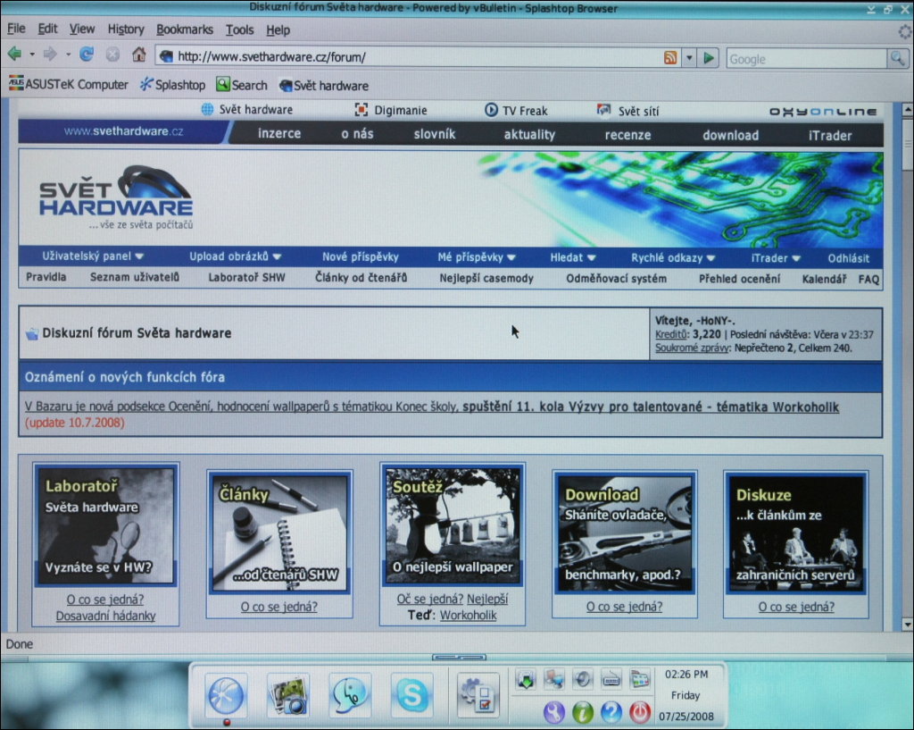Asus Express Gate: na internet za 5 sekund