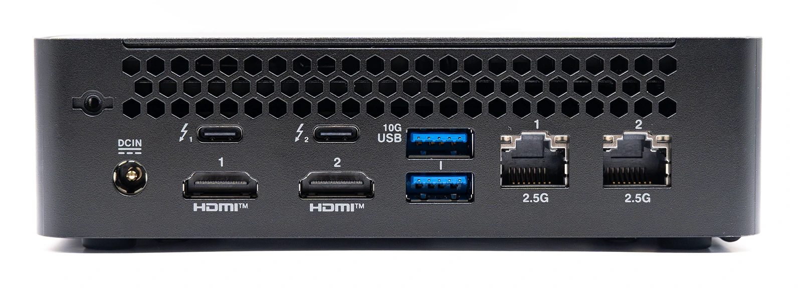 Asus NUC 16 Pro (pohled zezadu)