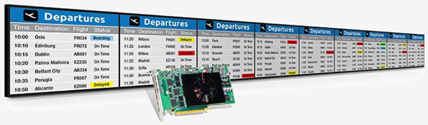 Matrox C900: jednoslotová karta pro až devět displejů