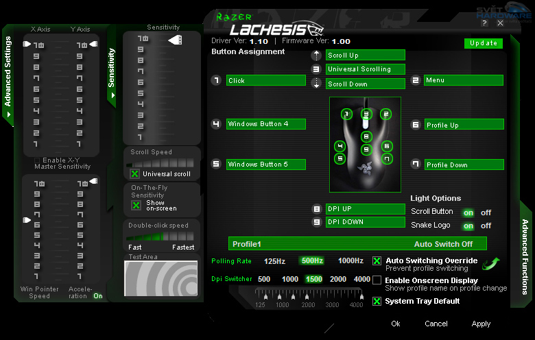 Sedm herních myší v testu