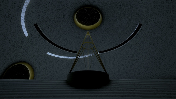 Rubio z ESA plánuje chrám u jižního pólu Měsíce s tekutým zrcadlem