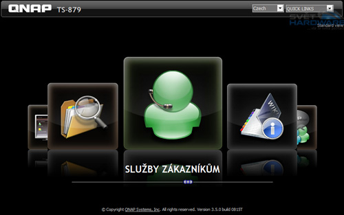 QNAP TS-879 Pro: firmware 3.5 se ukazuje