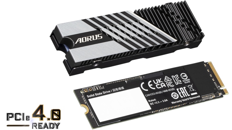 Gigabyte Aorus Gen4 7300 SSD zrychluje na 7300 MB/s