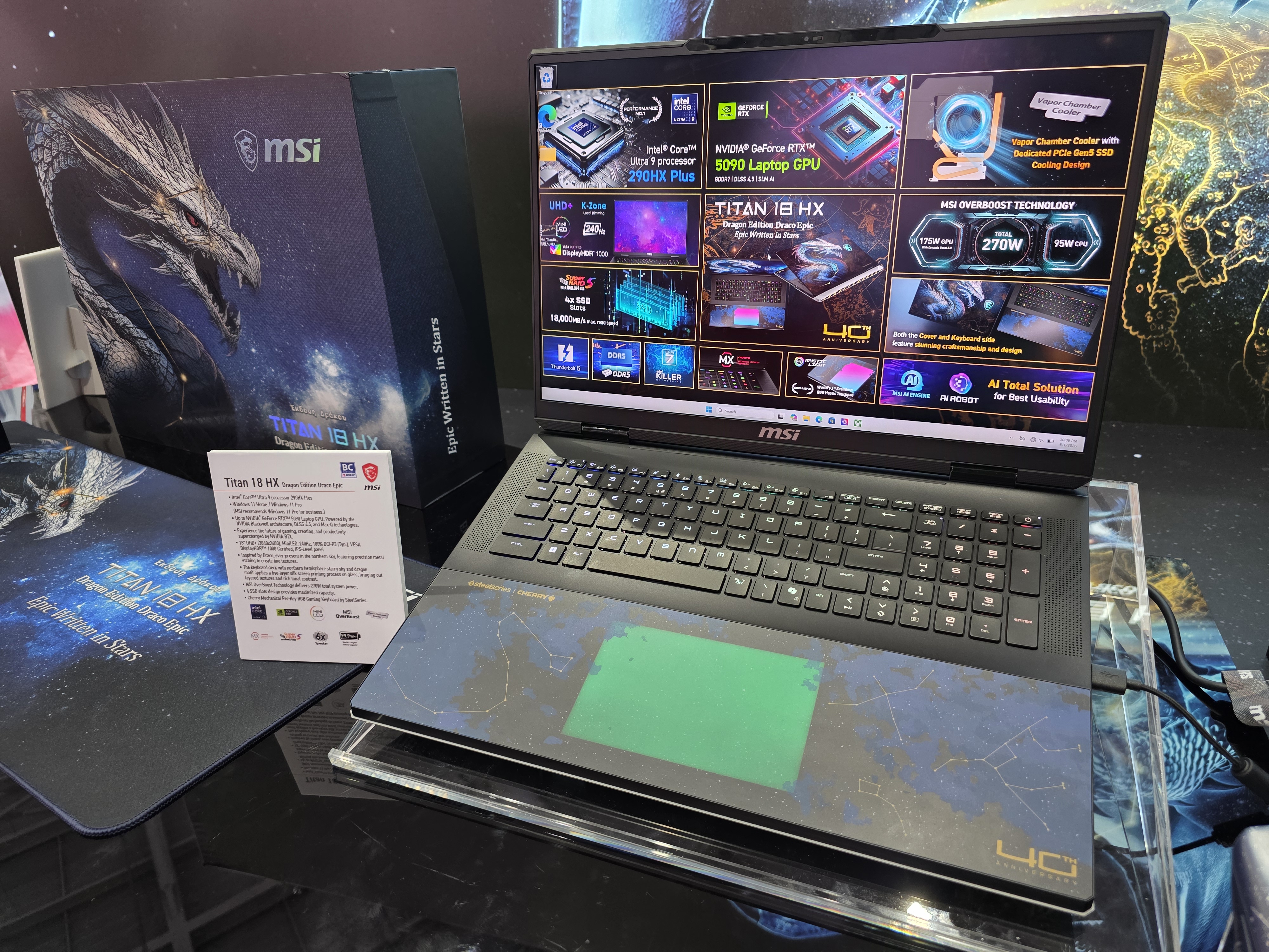 MSI Titan 18 HX Dragon Edition Draco Epic