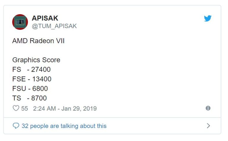 První testy AMD Radeonu VII jsou na světě - 3DMark a FFXV