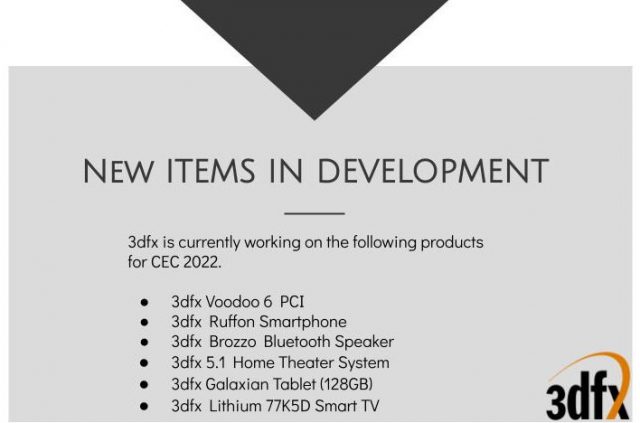 3Dfx nebudou, i přes snahu byl podvod zřejmý