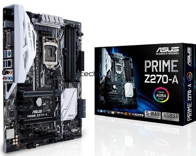 Podívejte se na sestavu desek Asus se Z270