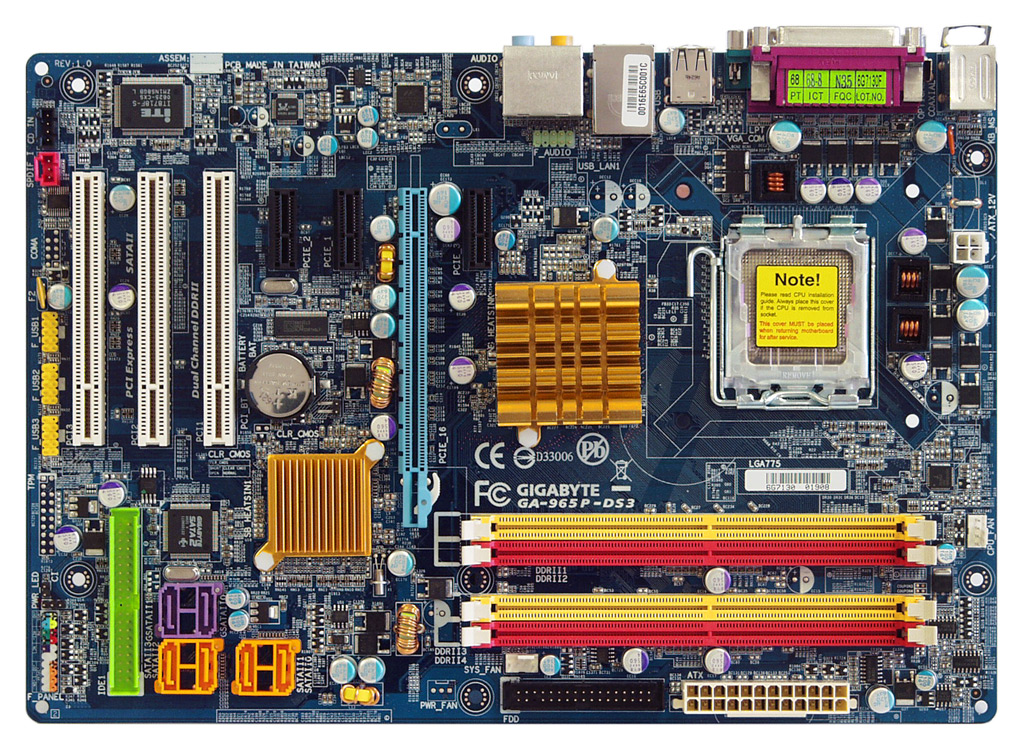 7x základ s P965: Gigabyte GA-965P-DS3