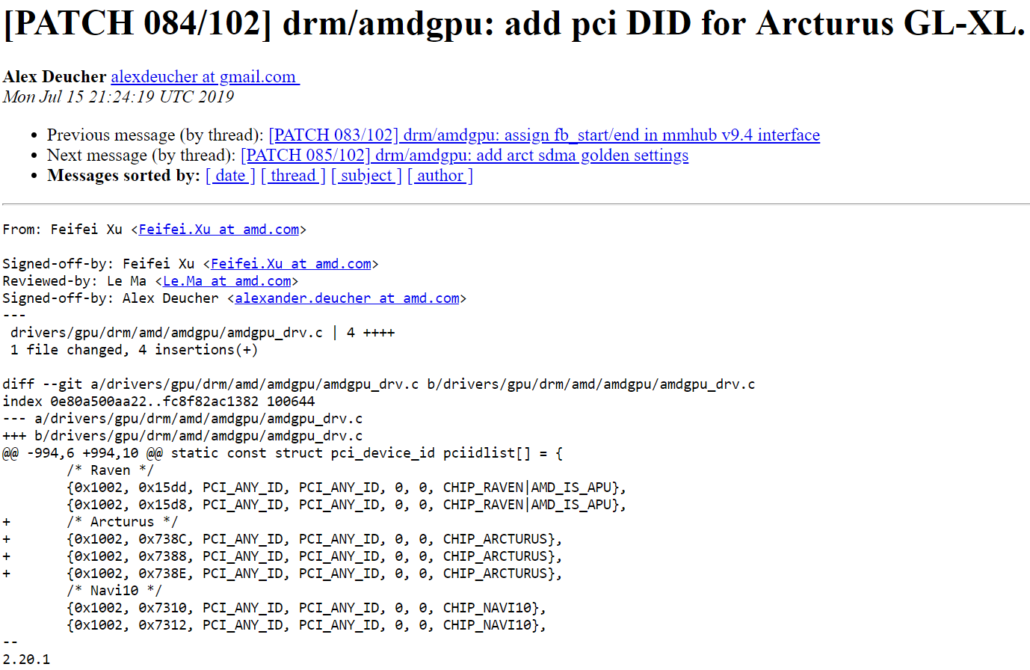 AMD Arcturus se objevil v HWiNFO, přijde příští rok?