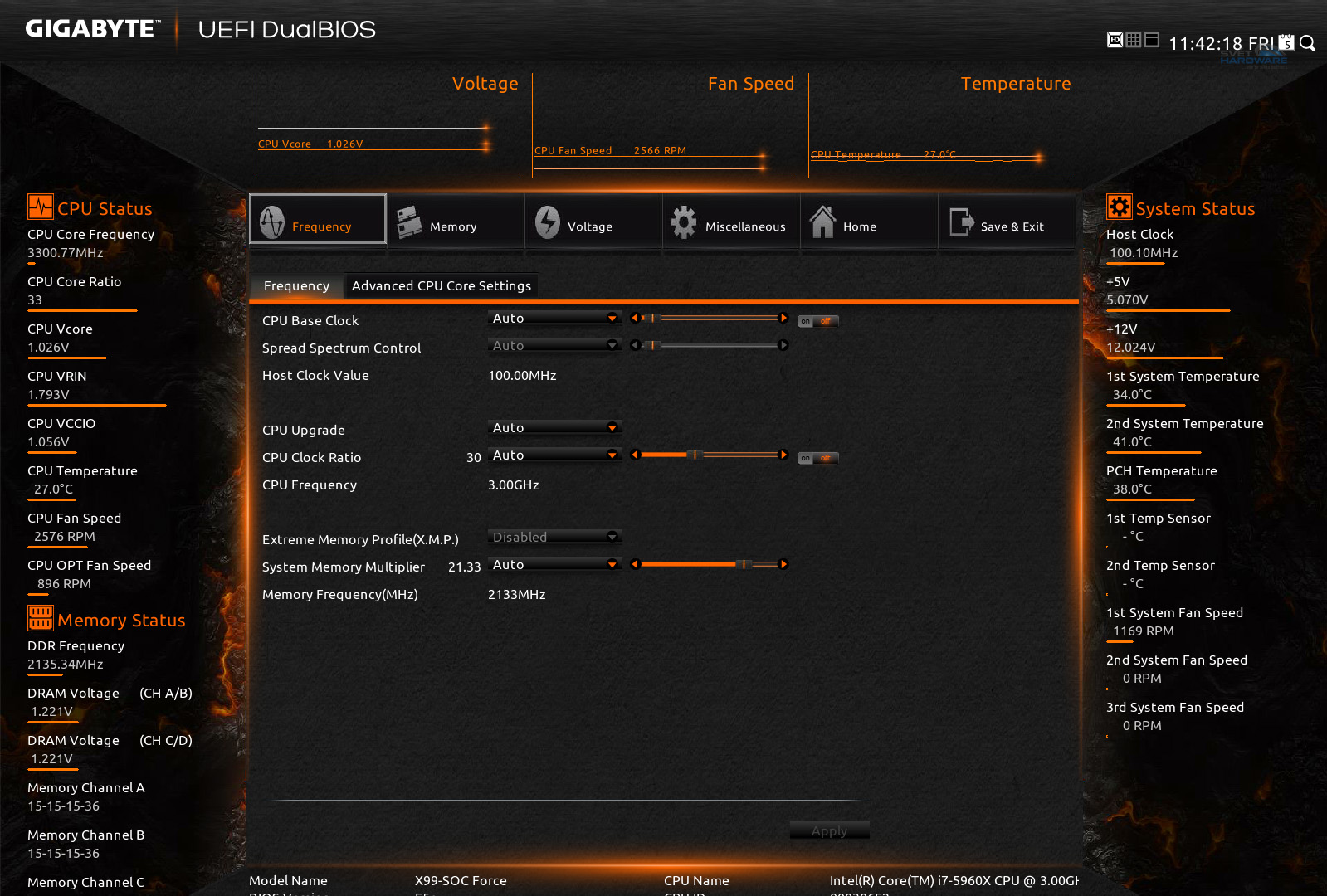 Gigabyte X99-SOC FORCE a dva Haswell-E v akci