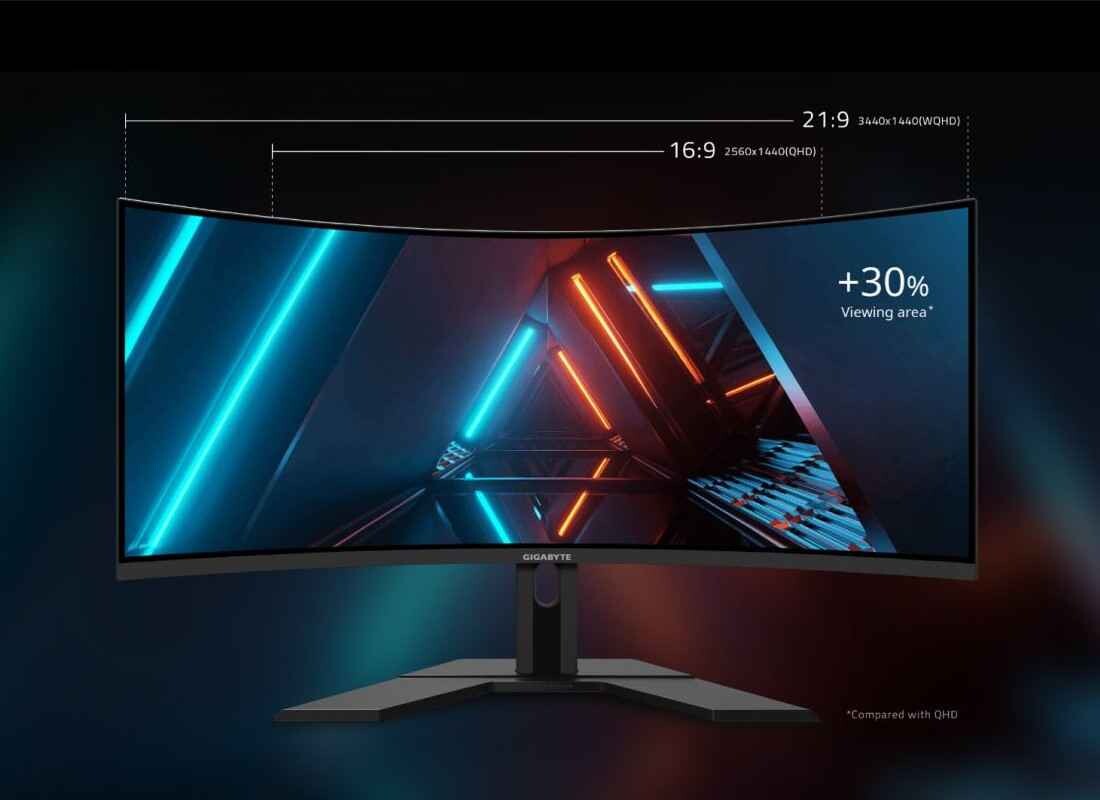 Gigabyte uvádí G34WQC: 34" ultraširokoúhlý herní monitor