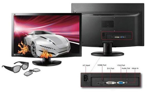 ViewSonic má nový 3D monitor pro polarizační brýle