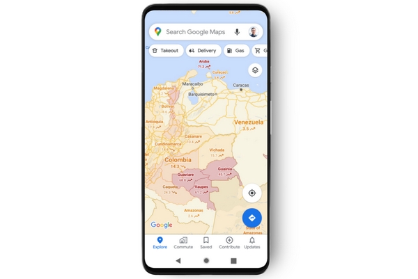 Google začal zobrazovat užitečná data o koronaviru přímo v Mapách