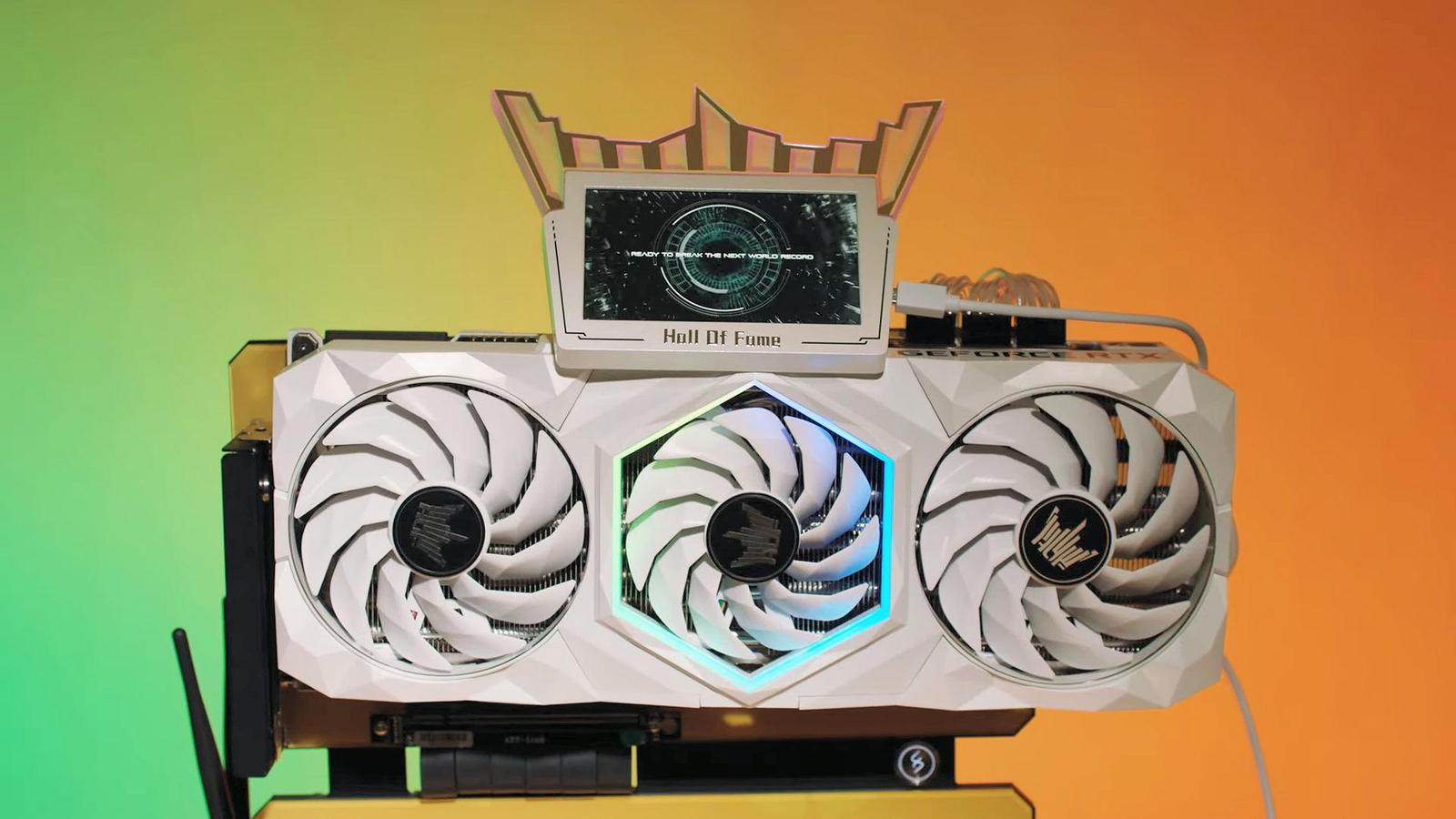 GALAX RTX 3090 HOF: karta s displejem a 1000W BIOSem