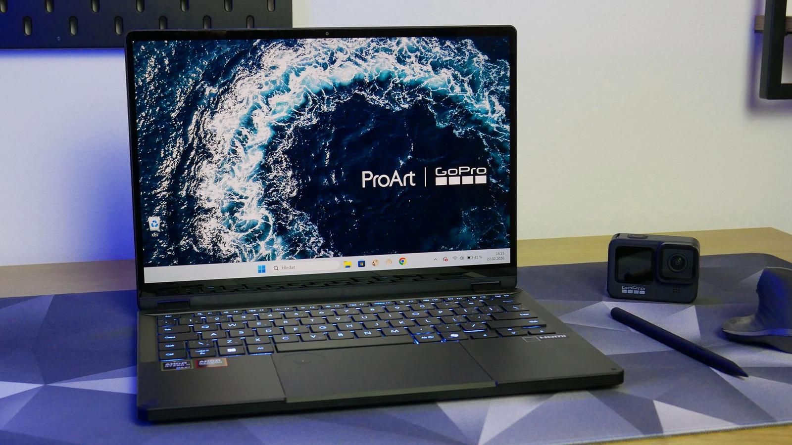  Recenze notebooku Asus ProArt PX13 GoPro edition: Stvořen pro profíky