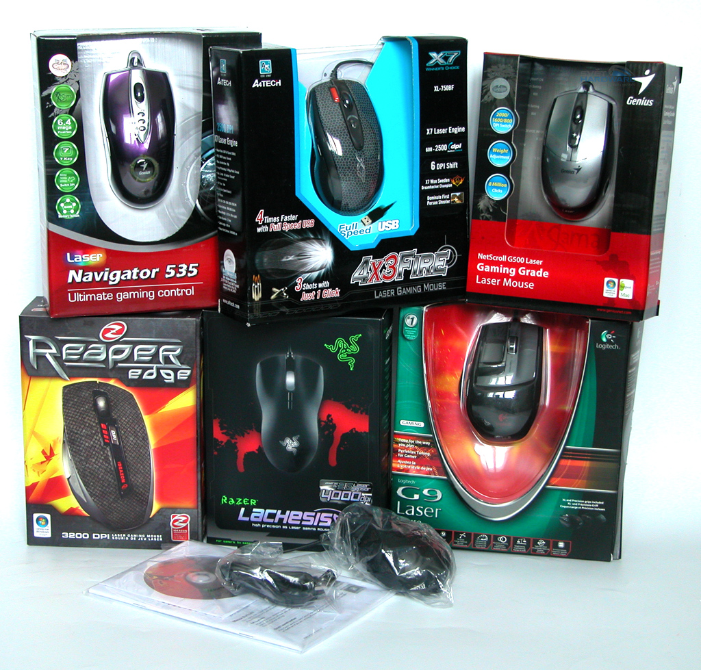 Sedm herních myší v testu