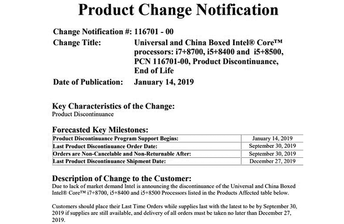 Intel přestane nabízet Core+, sady CPU a Optane