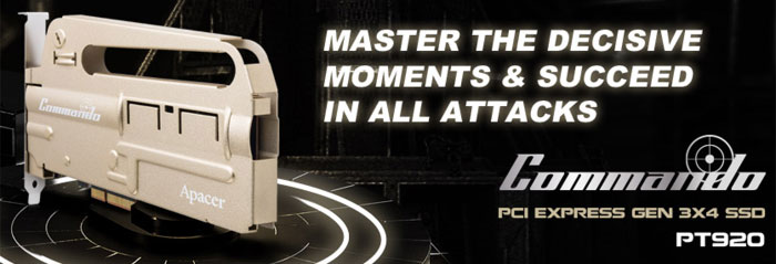 Apacer PT920: SSD ve tvaru útočné pušky