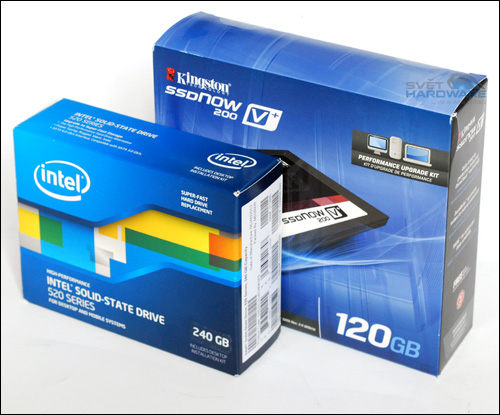 Intel SSD 520 a Kingston SSDNow V+200 v testu