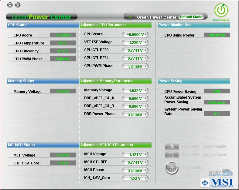 MSI P45 Platinum: DrMOS operuje