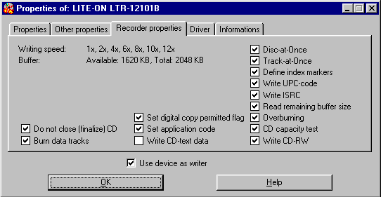 S Liteon LTR-12101B nezkazíte žádné cédéčko