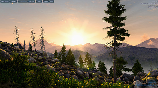 UNIGINE Valley: povedený benchmark