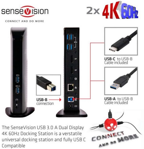 Club 3D ohlásil USB 3.0 dok s podporou rozlišení 4K