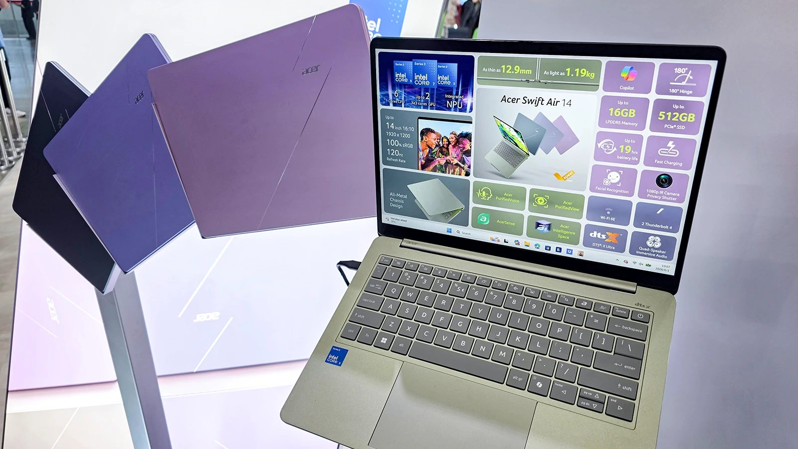 Acer na Computexu uvedl 14" notebooky Swift Air 14 a Swift Spin 14 AI