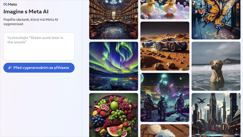 Meta spouští generativní AI Imagine, chce konkurovat DALL-E a Midjourney