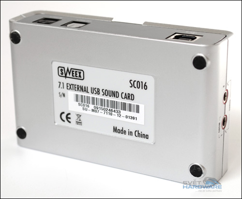 Sweex 7.1: externí zvukovka za hubičku