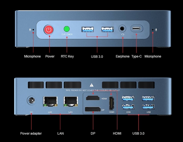 Beelink GT-R: mini PC s AMD Ryzen, čtečkou otisků prstů a kovovým šasi