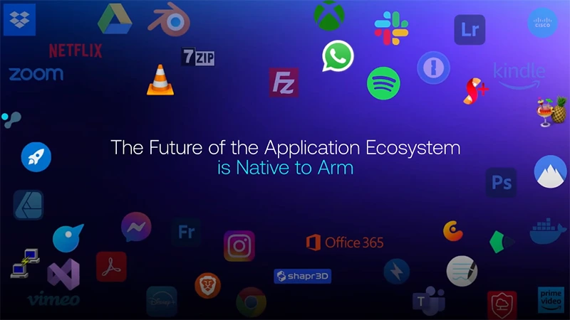 ARM říká, že 90 % času uživatelé Windows on Arm stráví v nativních aplikacích