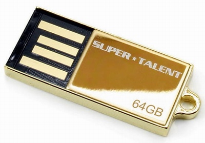 Super Talent nabídne 64GB flash disk s 24Kt zlatem