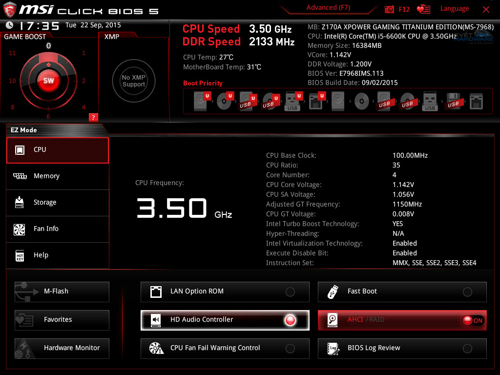 MSI Z170A Xpower Gaming: titanová deska
