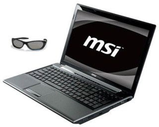 MSI připravuje notebook FR600 s podporou 3D