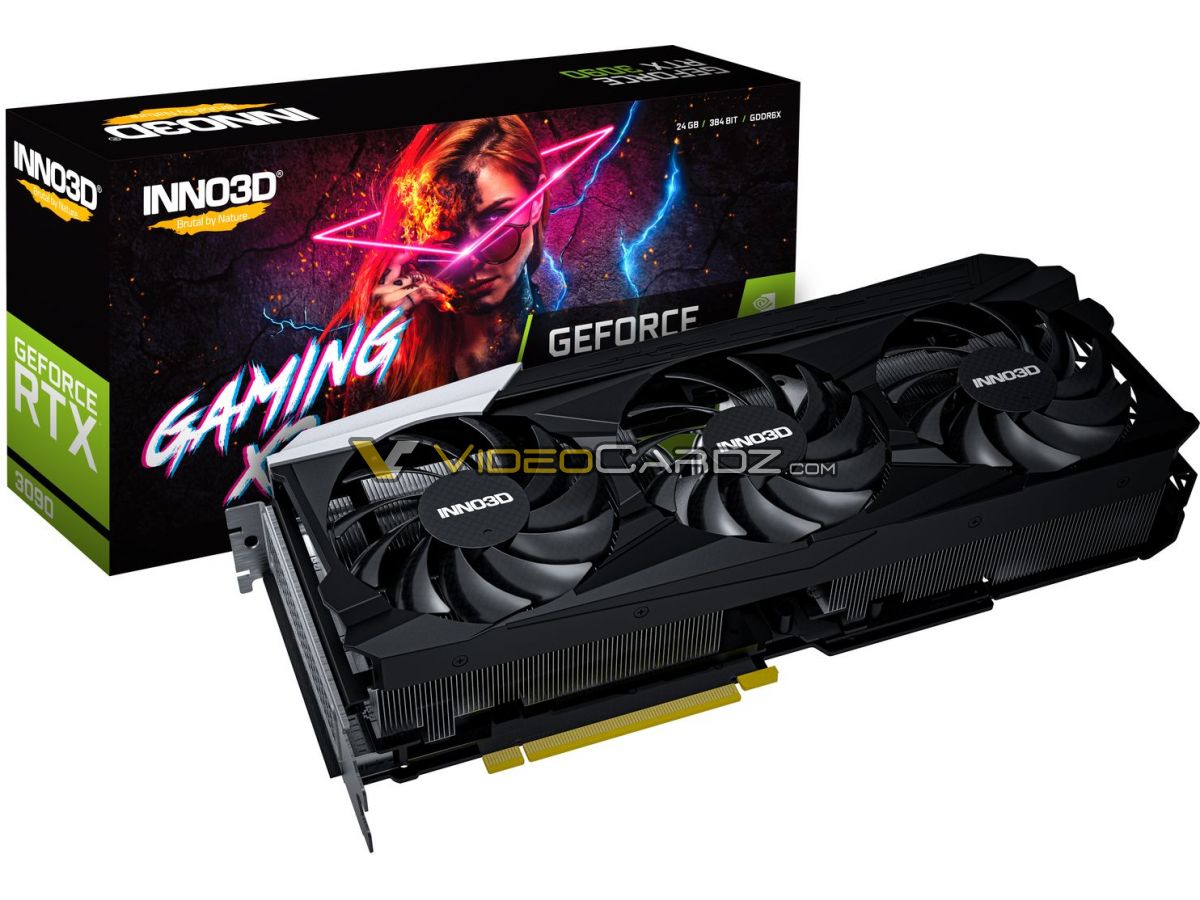 Inno3D GeForce RTX 3090 se ukazuje: ventilátor i z boku