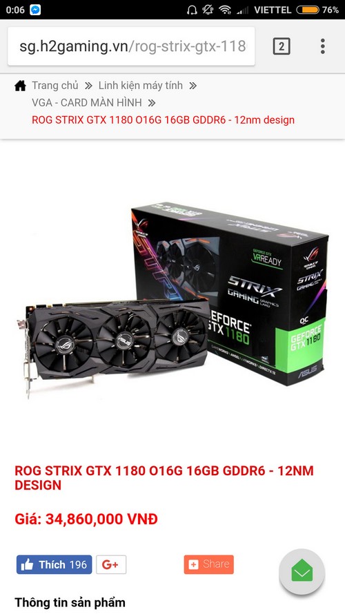GeForce GTX 1180 s GT104 se objevila ve vietnamském obchodě