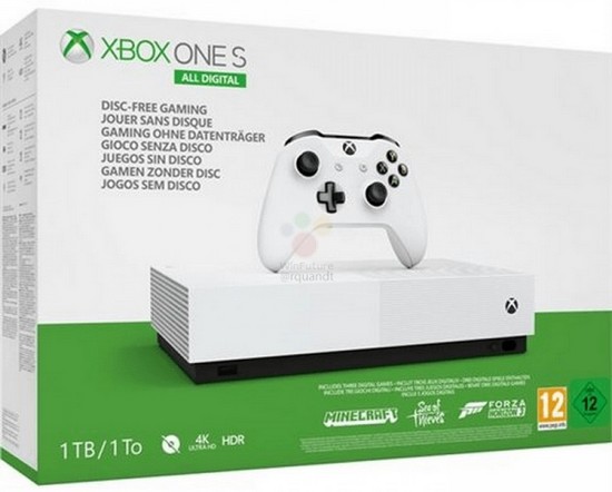 Xbox One S All Digital prozrazuje svůj design, cenu a datum uvedení