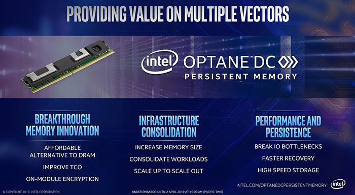 Intel Optane DC Persistent Memory: přichází 3D XPoint na modulech DIMM