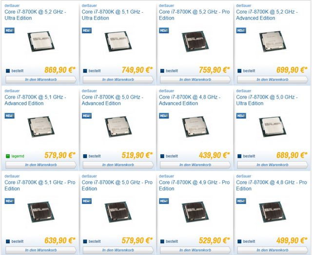 Core "Ultra Edition" nabídnou stříbrný heatspreader i vysoké takty