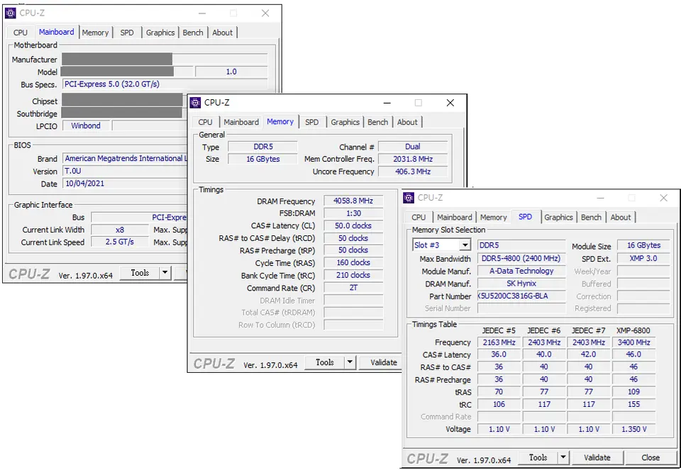 Adata XPG DDR5 overclock