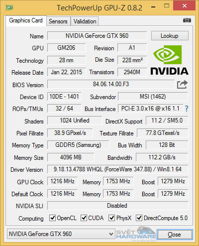 MSI GeForce GTX 960 Gaming 4G: vyplatí se 4 GB VRAM?