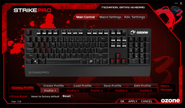 Ozone Strike Pro: dobře vybavená mechanika