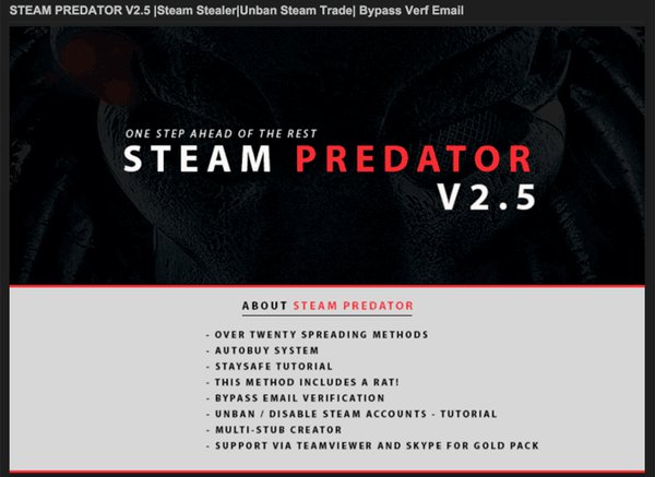 Steam Stealery se rozšiřují a kradou účty
