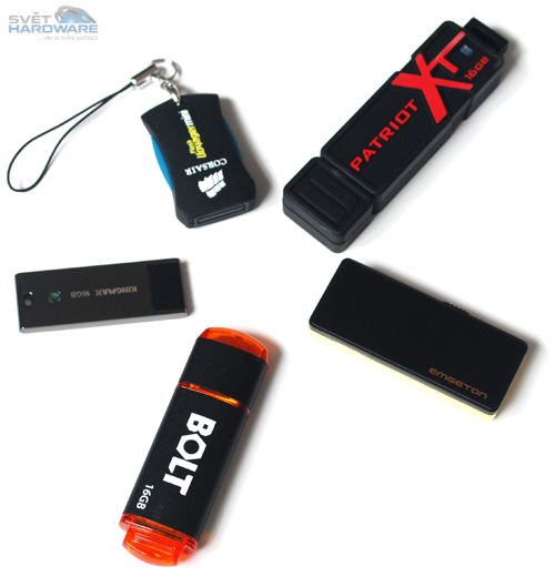 Test pětice 16GB flash disků