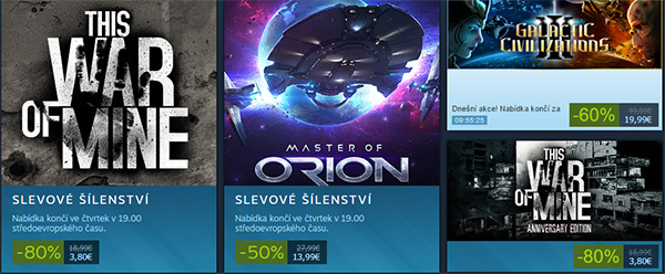 Letní výprodej na Steamu začíná dnes
