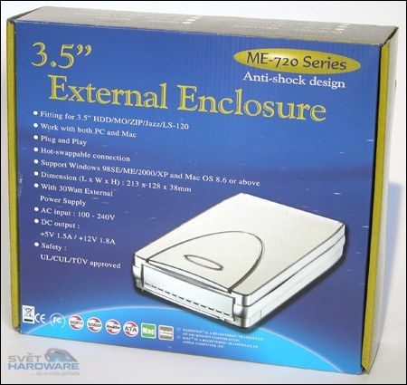 Test 6 externích HDD boxů